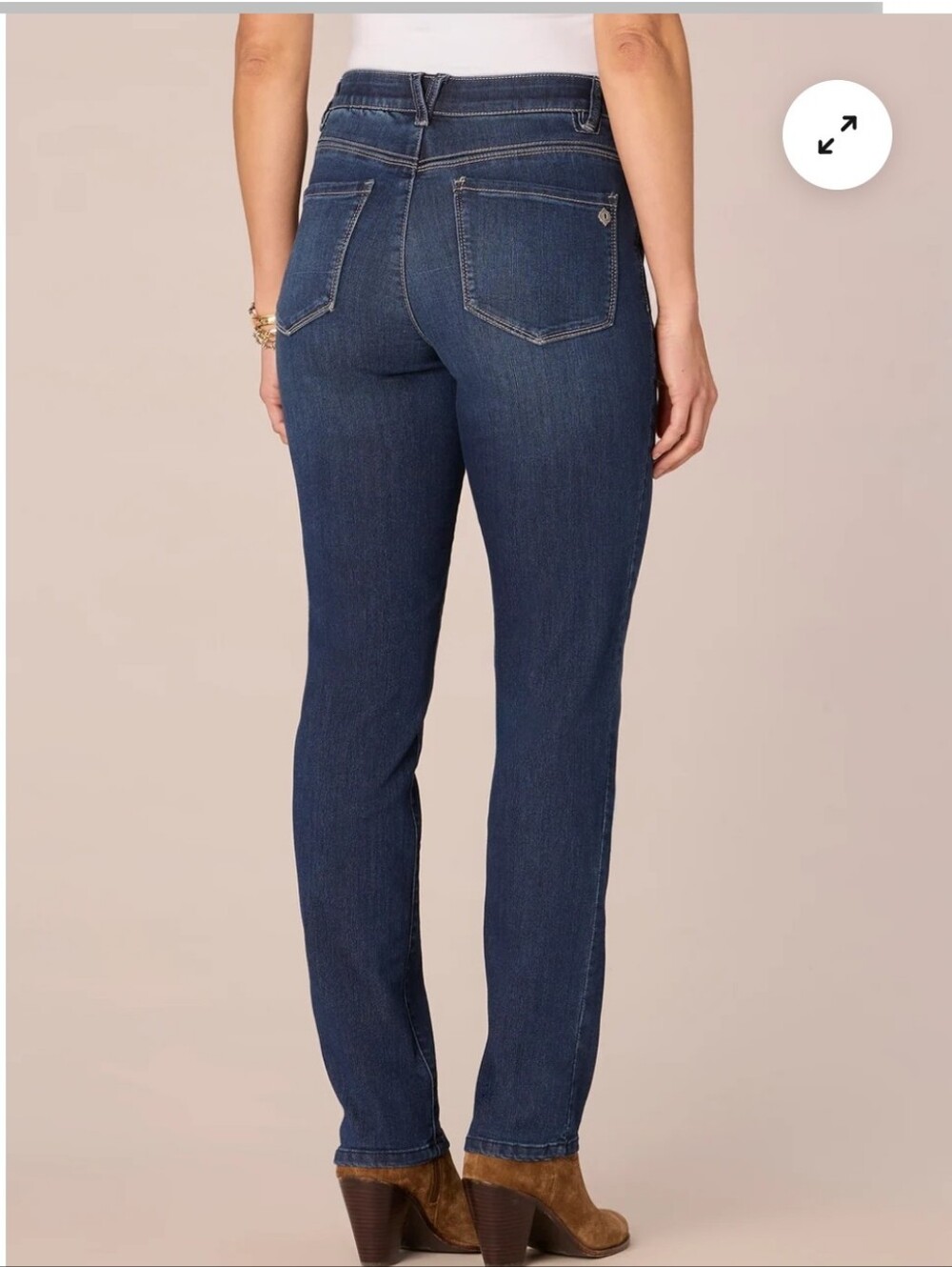 Democracy High Rise Straight Leg Jeans Indigo Blue Denim Size 12 - Picture 3 of 9